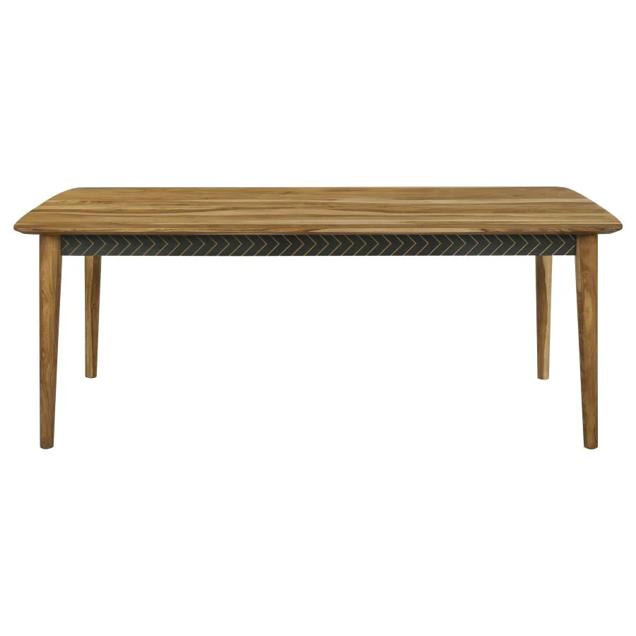 Partridge Dining Set Natural Sheesham and Espresso - Image 6
