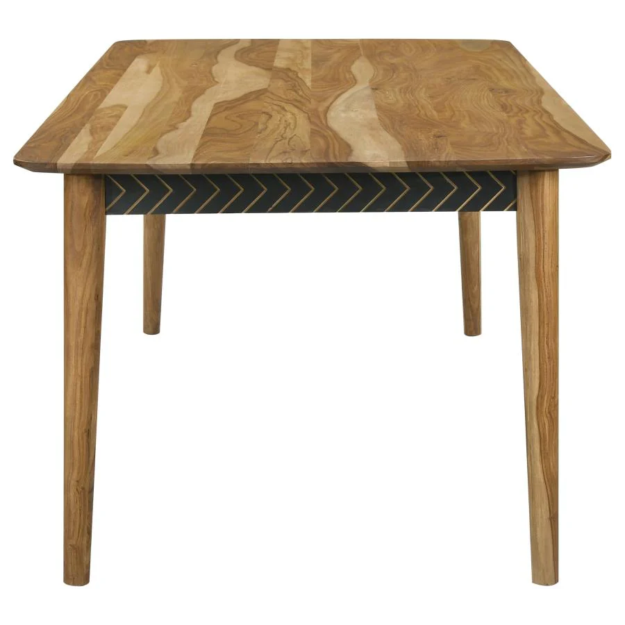 Partridge Dining Set Natural Sheesham and Espresso - Image 7