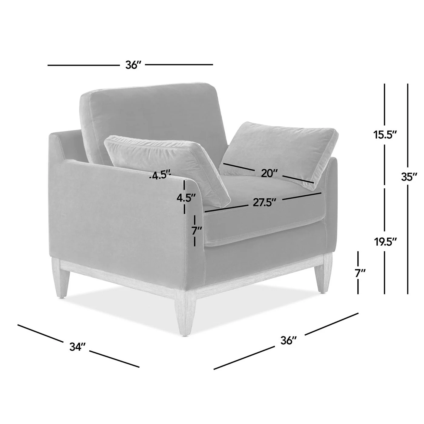 Pasadena - Wide Modern Farmhouse Accent Arm Chair - Olive Green - Image 7