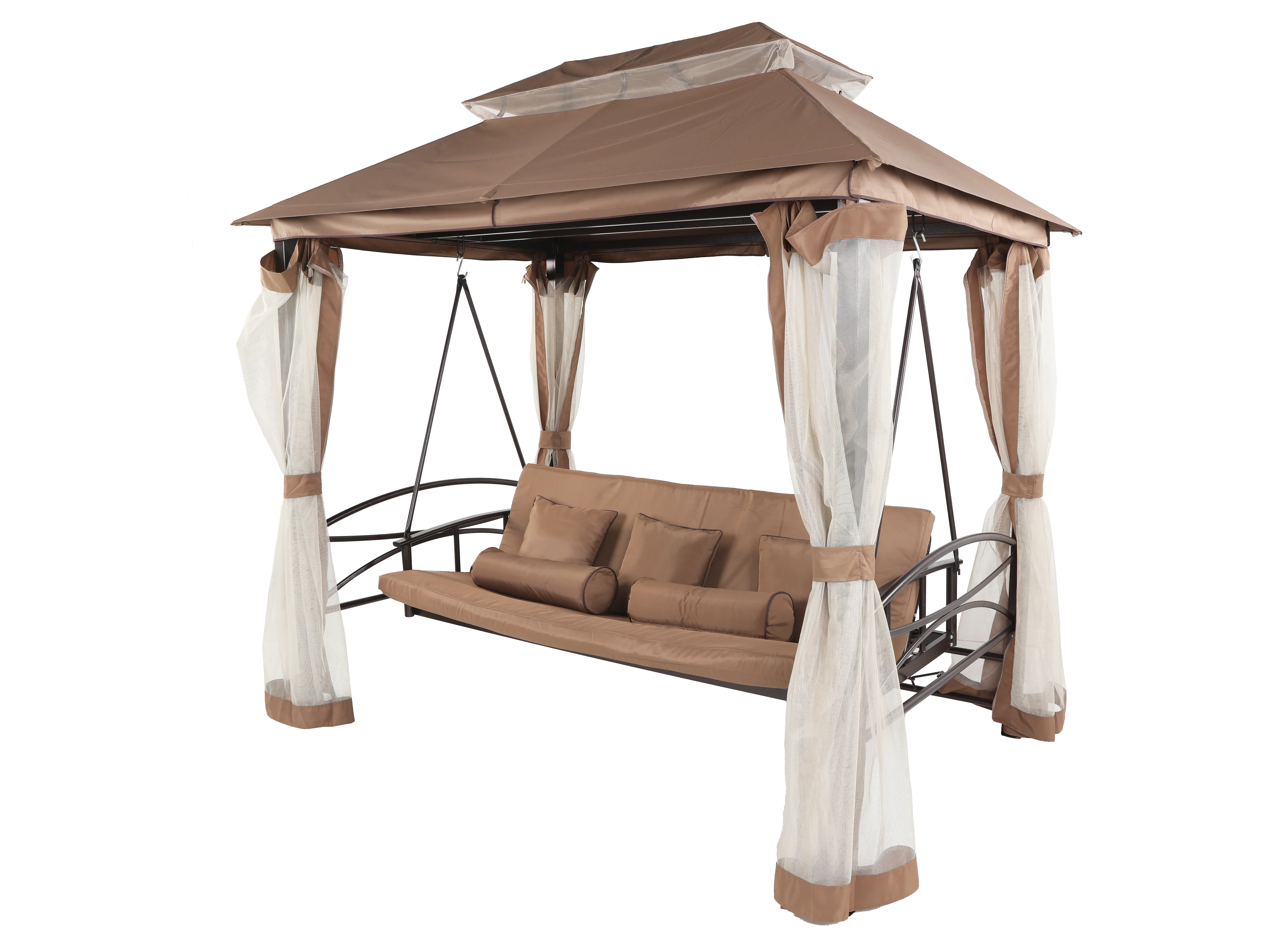 3 Piece Patio Swing Chair with Canopy - Image 2