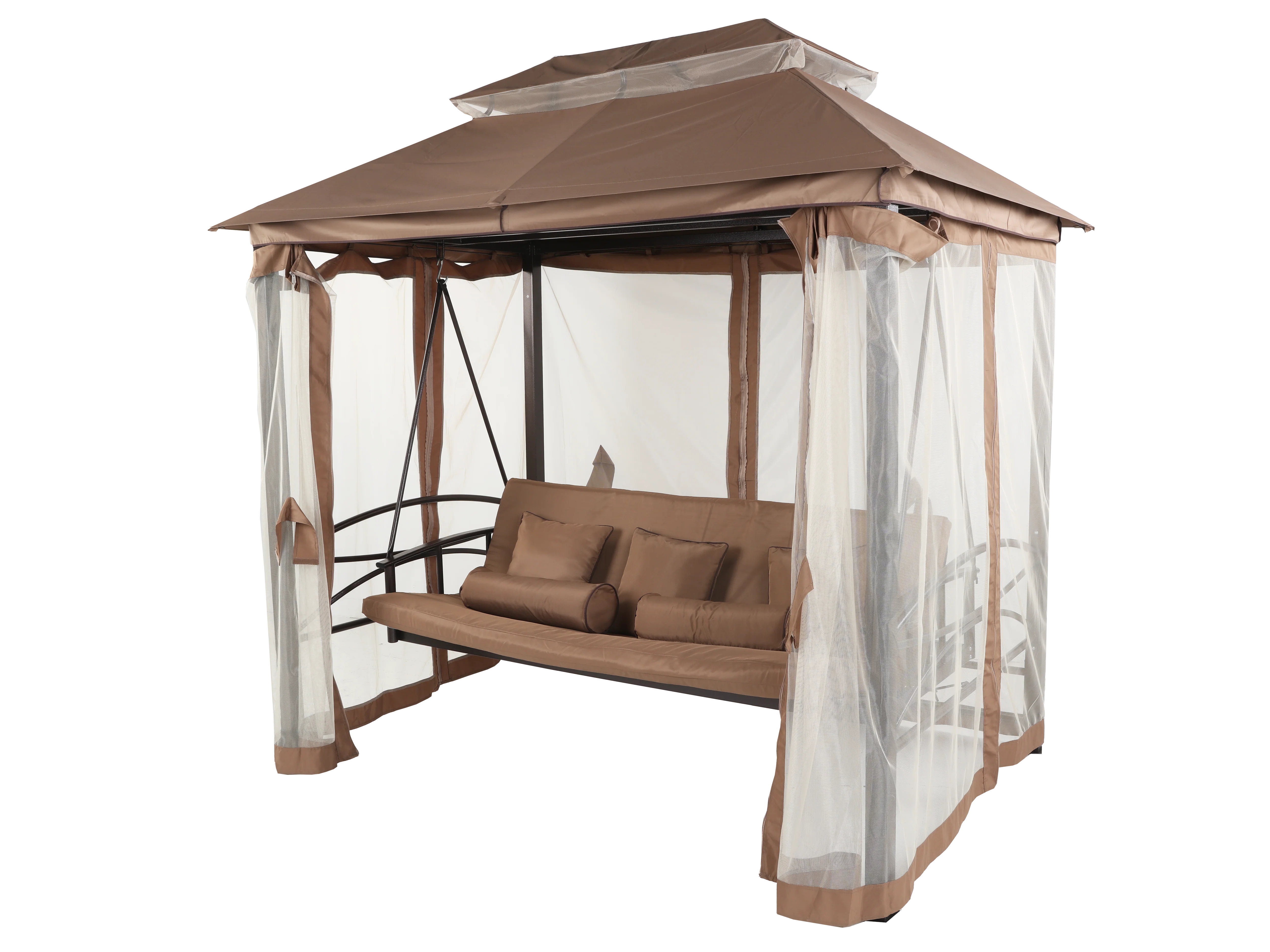 3 Piece Patio Swing Chair with Canopy - Image 7
