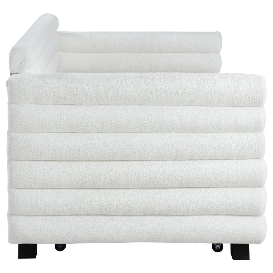 Patricia - Boucle Upholstered Day Bed With Trundle - Image 17