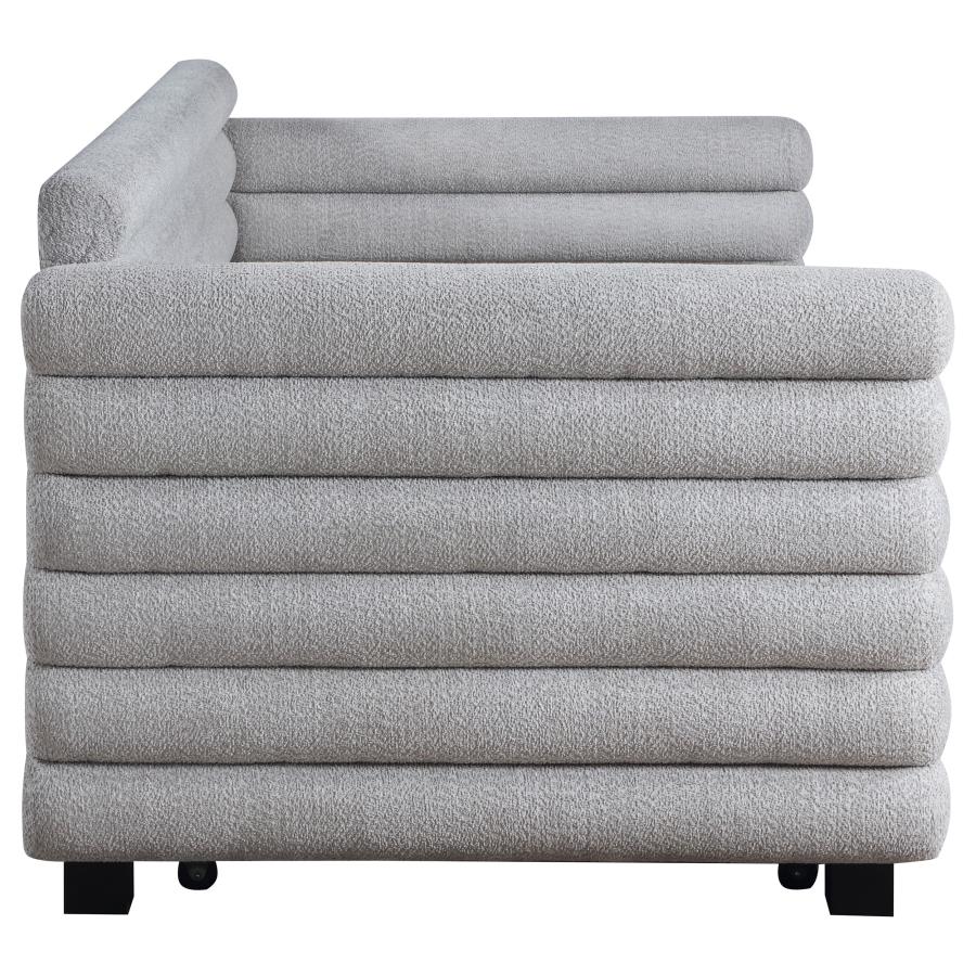 Patricia - Boucle Upholstered Day Bed With Trundle - Image 18