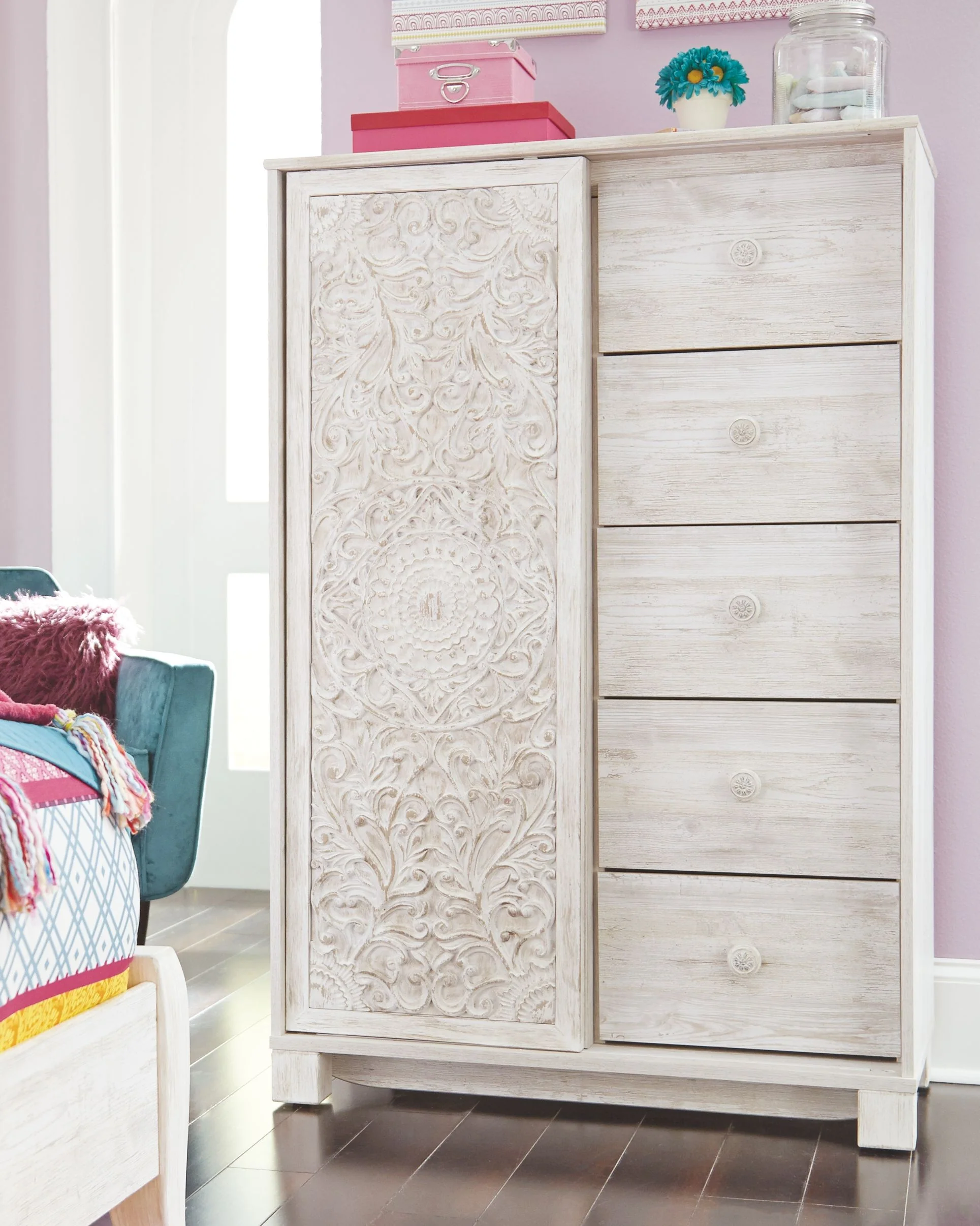 Paxberry - Dressing Chest - Whitewash - Image 11