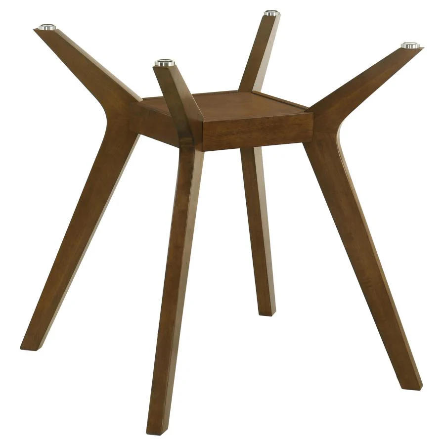 Paxton Square Wood Counter Height Dining Table Base Brown - Image 5