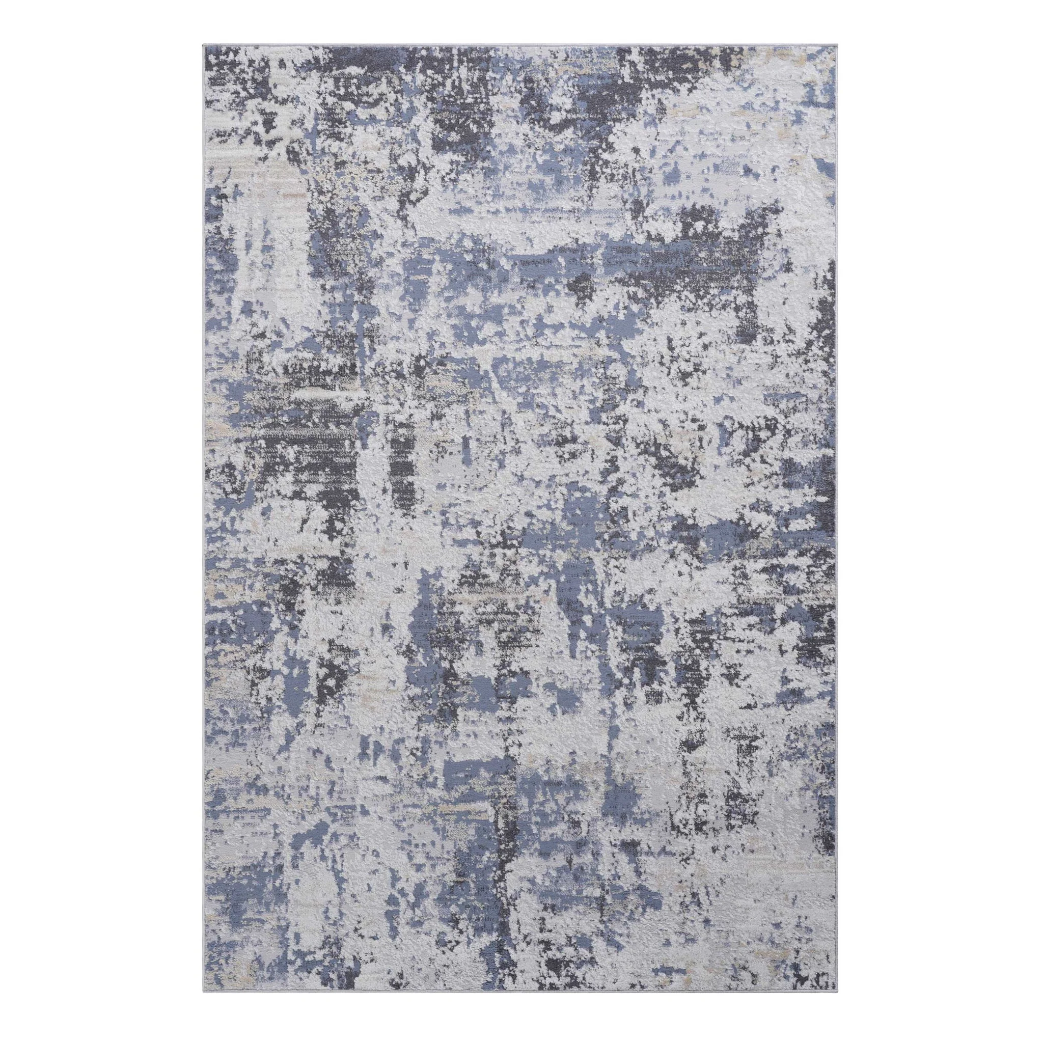 Payas - 8' X 10' Abstract Area Rug - Gray / Denim - Image 4