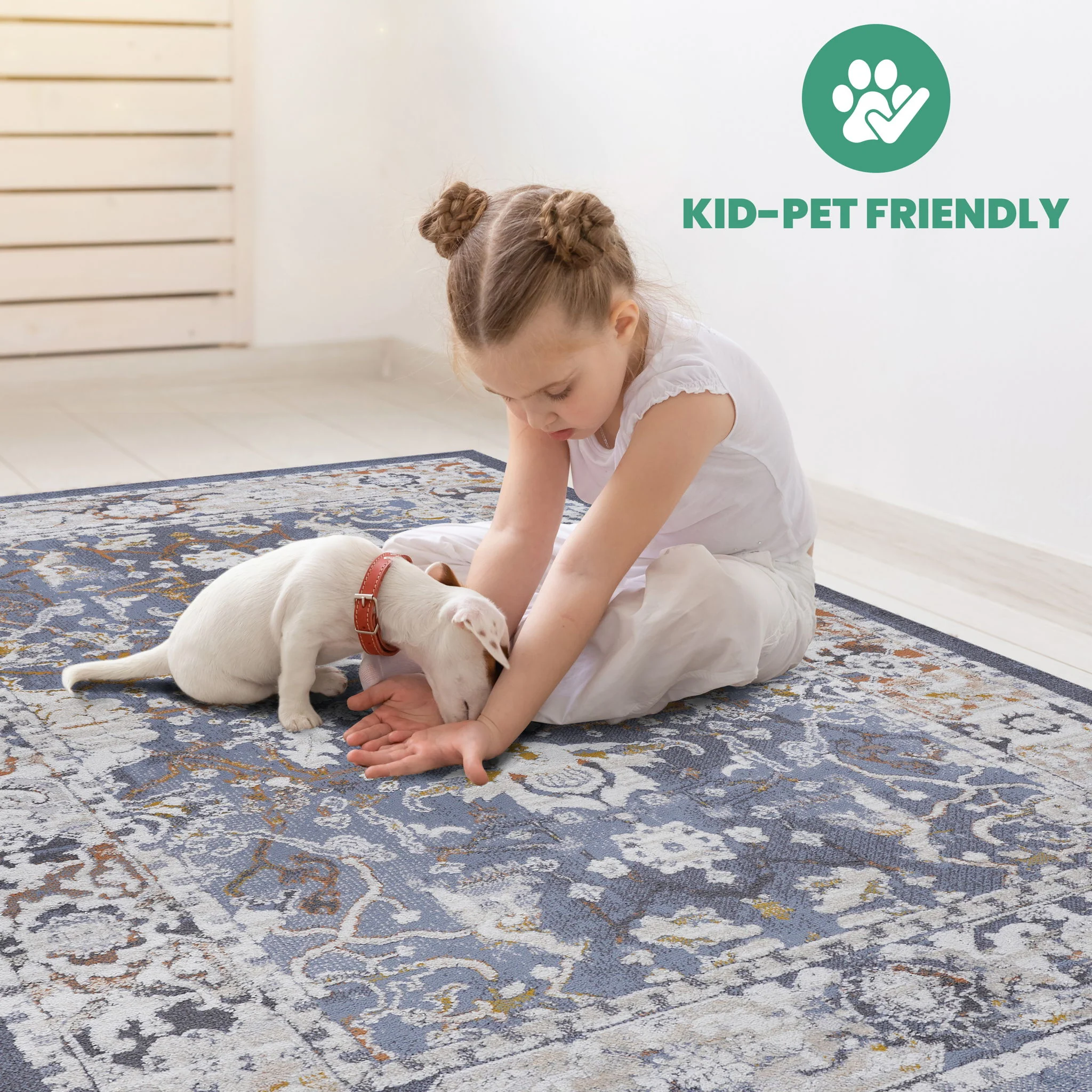 Payas - 8' X 10' Traditional Area Rug - Blue - Image 5