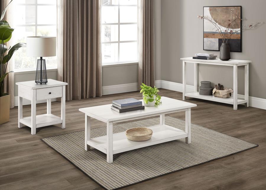 Payne - 1 Drawers Wood End Table with Shelf - Image 26