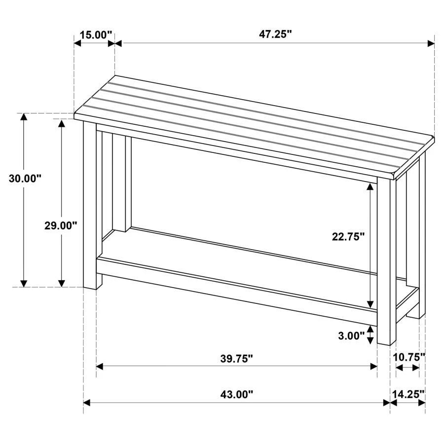 Payne - Wood Entryway Sofa Console Table - Image 20