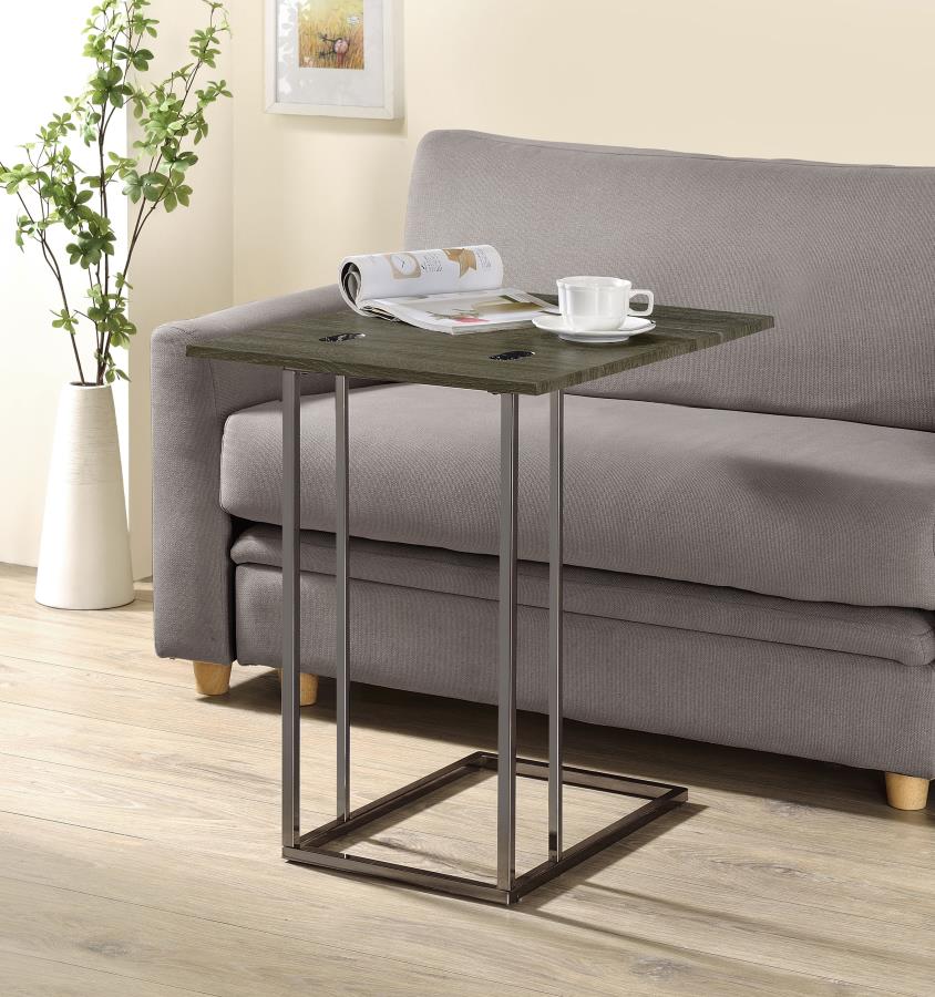 Pedro - Expandable C-Shaped Sofa Side Table - Image 3