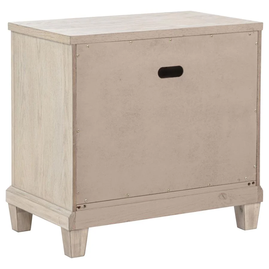 Pembroke - 2-Drawer Nightstand Bedside Table - Washed Oak - Image 6