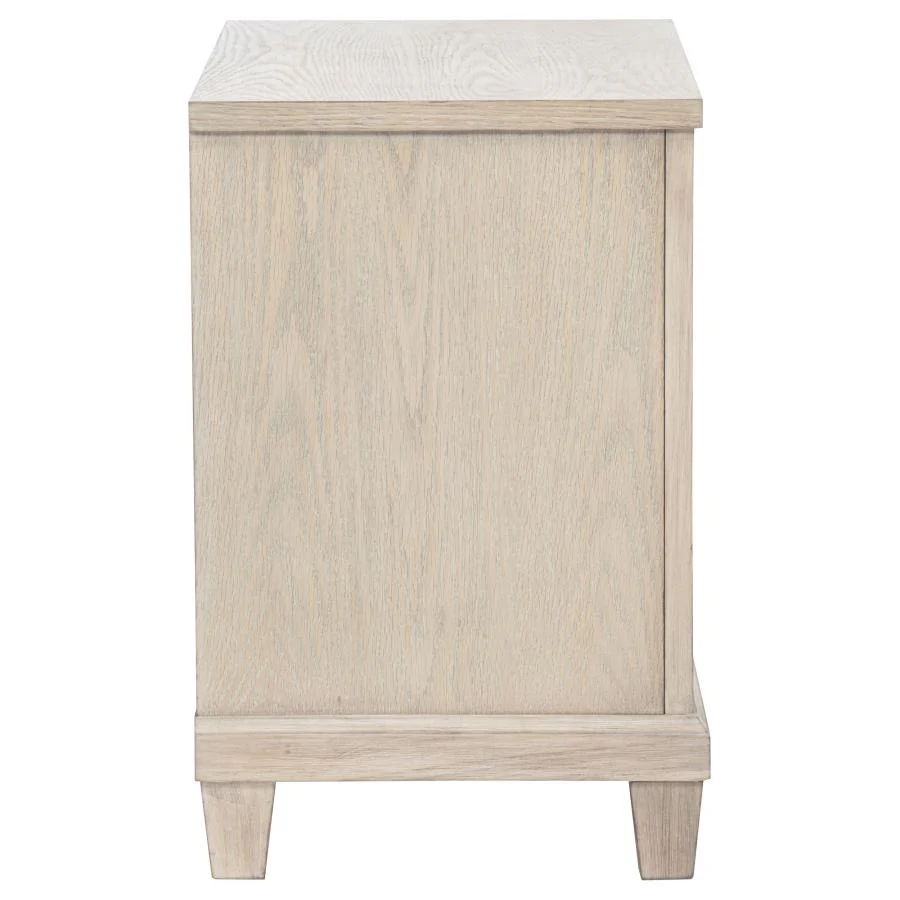 Pembroke - 2-Drawer Nightstand Bedside Table - Washed Oak - Image 9