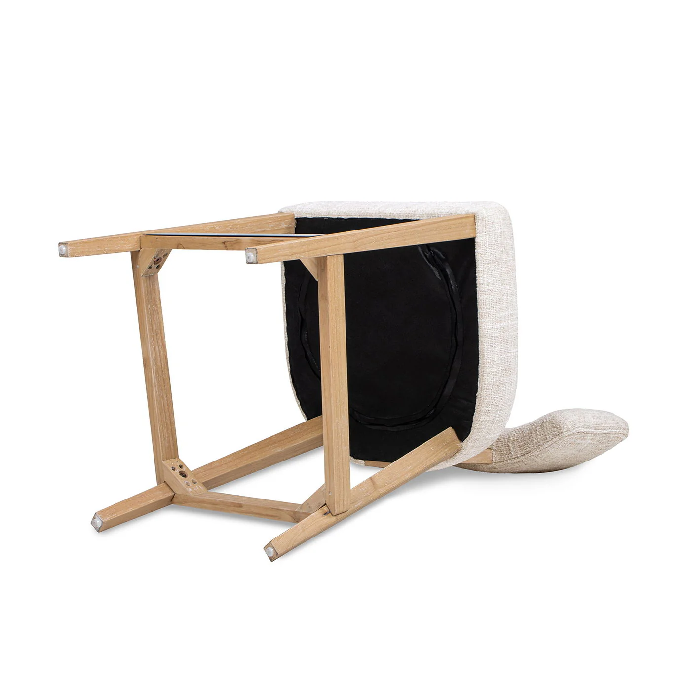 Penny - Round Arched Upholstered Counter Stool (Set of 2) - Travertine Beige - Image 10