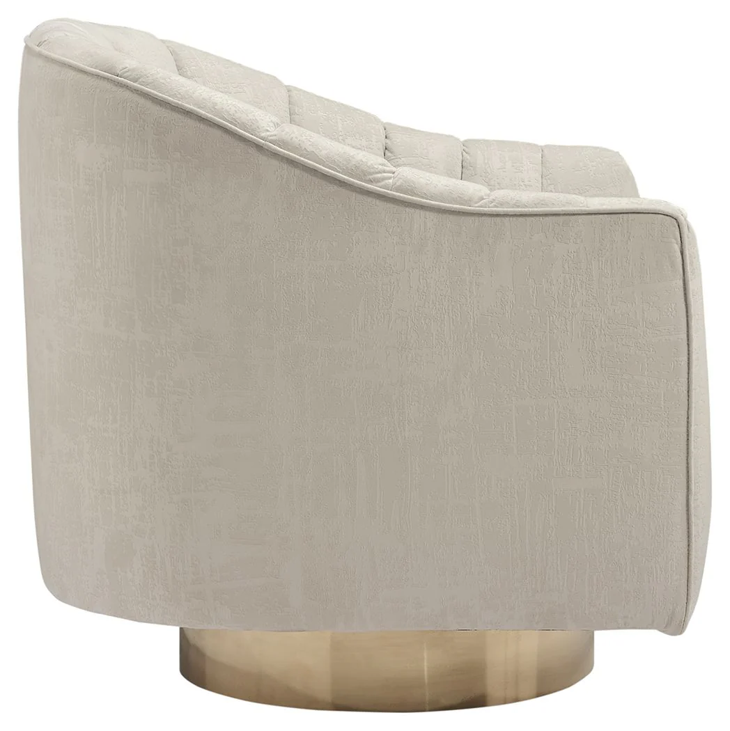 Penzlin - Swivel Accent Chair - Pearl - Image 3