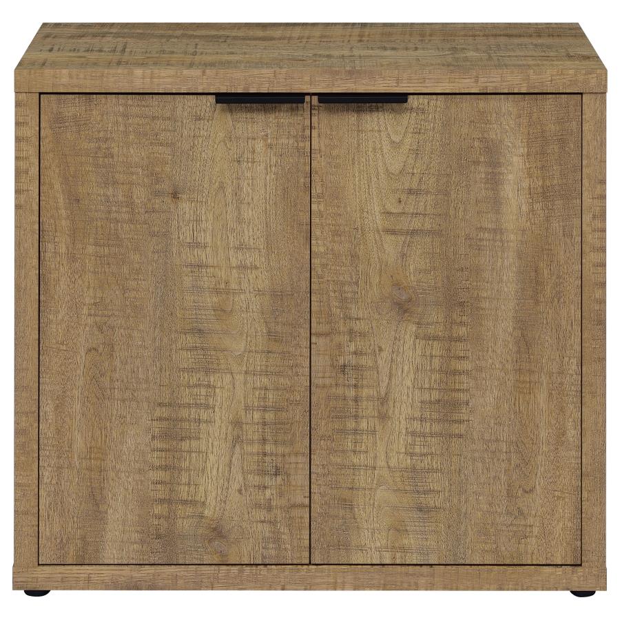Pepita - 2 Door Engineered Wood Accent Cabinet - Mango Brown - Image 4