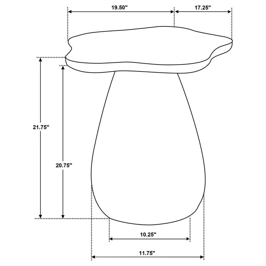 Perth - Side Table With Cloud-Shaped Top - Image 12