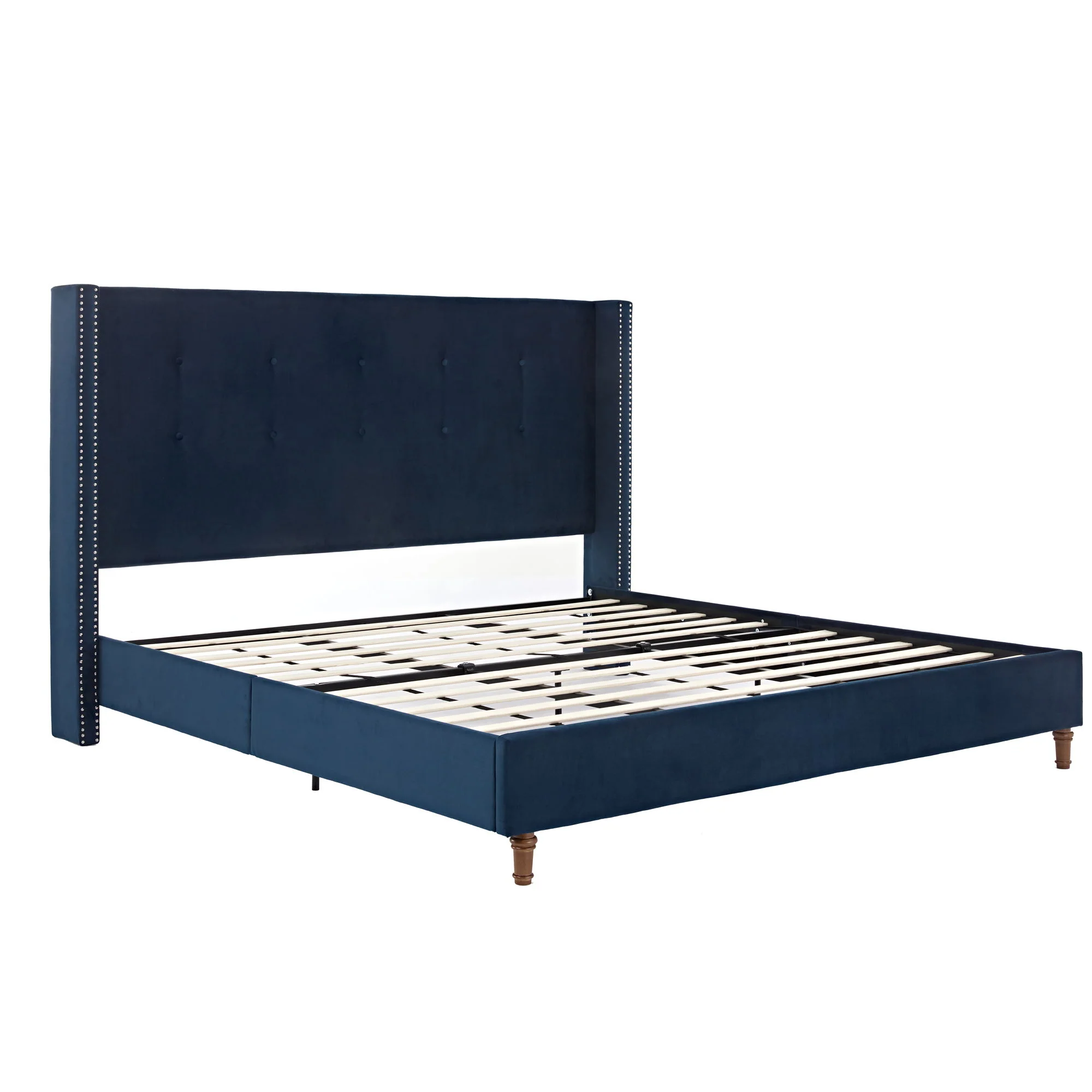 Peyton - Upholstered Bed With 54" High Headboard, Traditional Hand Buttoned Tufting - Image 17