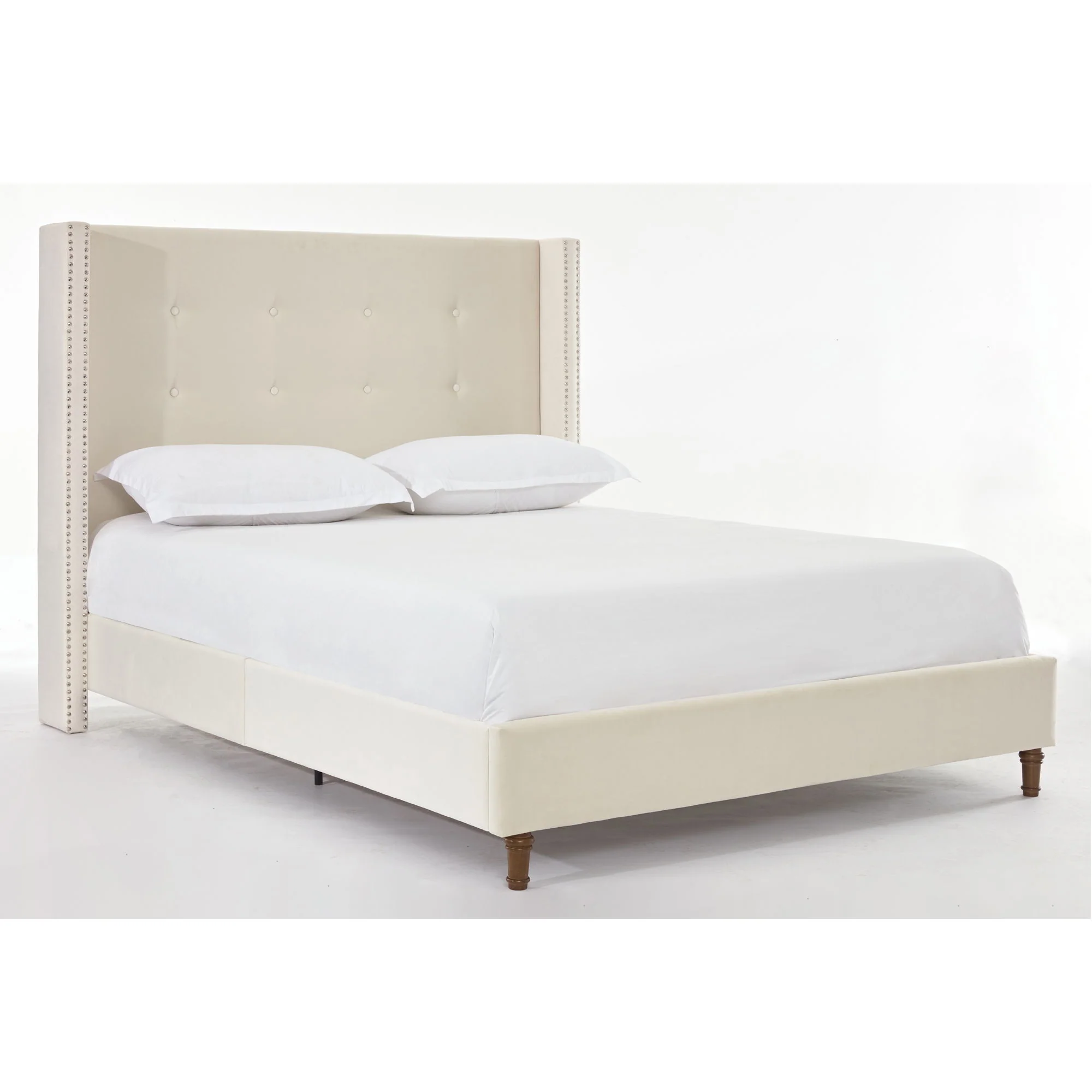 Peyton - Upholstered Bed With 54" High Headboard, Traditional Hand Buttoned Tufting - Image 18