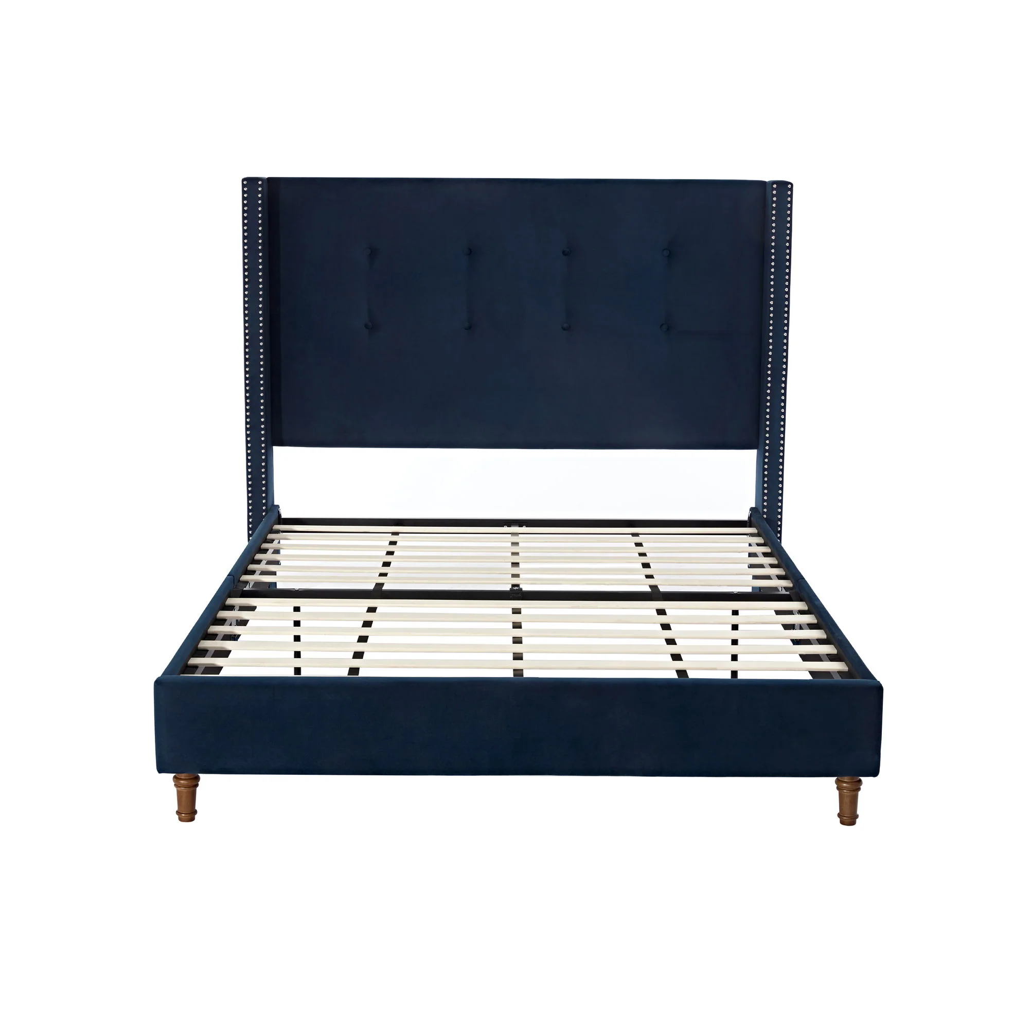 Peyton - Upholstered Bed With 54" High Headboard, Traditional Hand Buttoned Tufting - Image 2