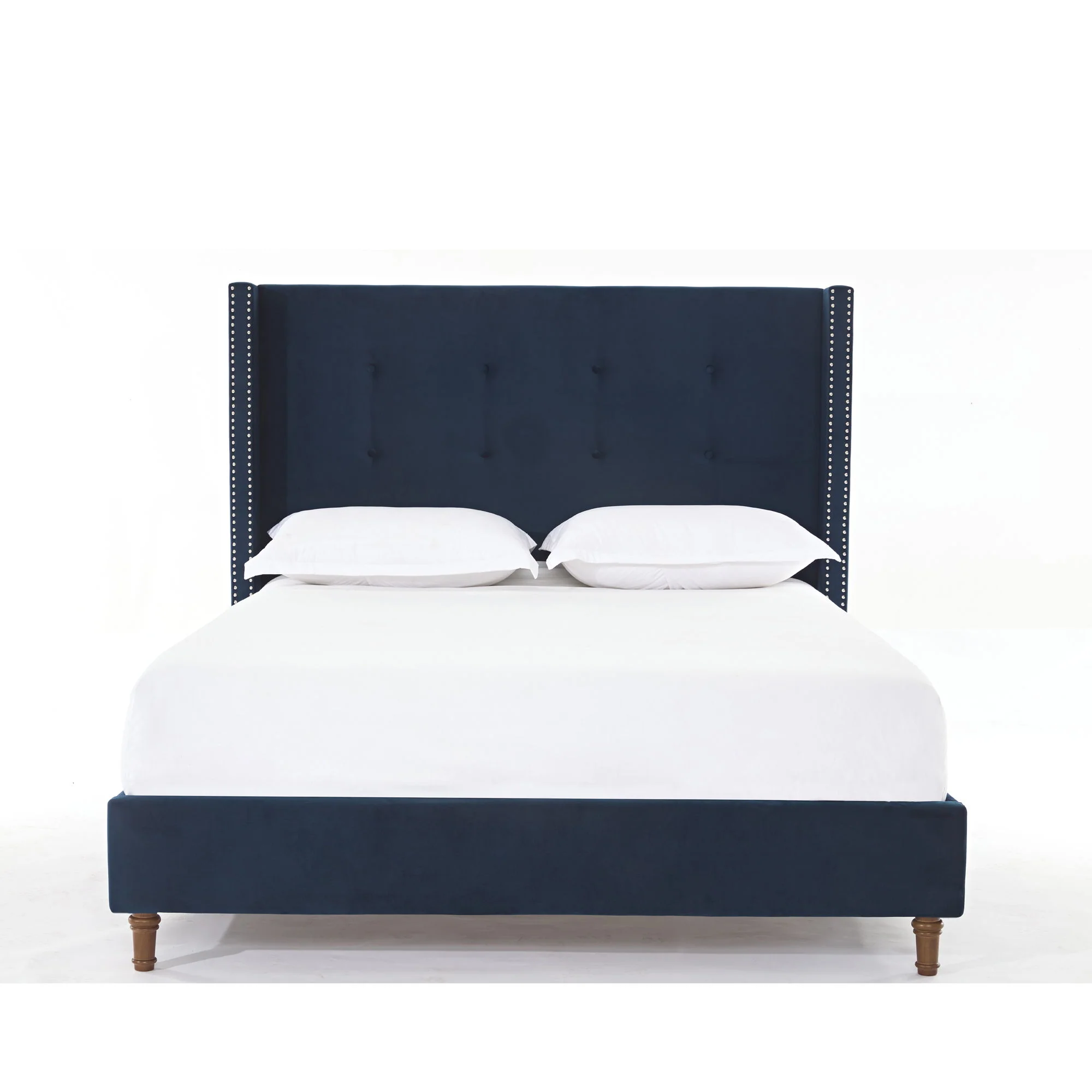 Peyton - Upholstered Bed With 54" High Headboard, Traditional Hand Buttoned Tufting - Image 30