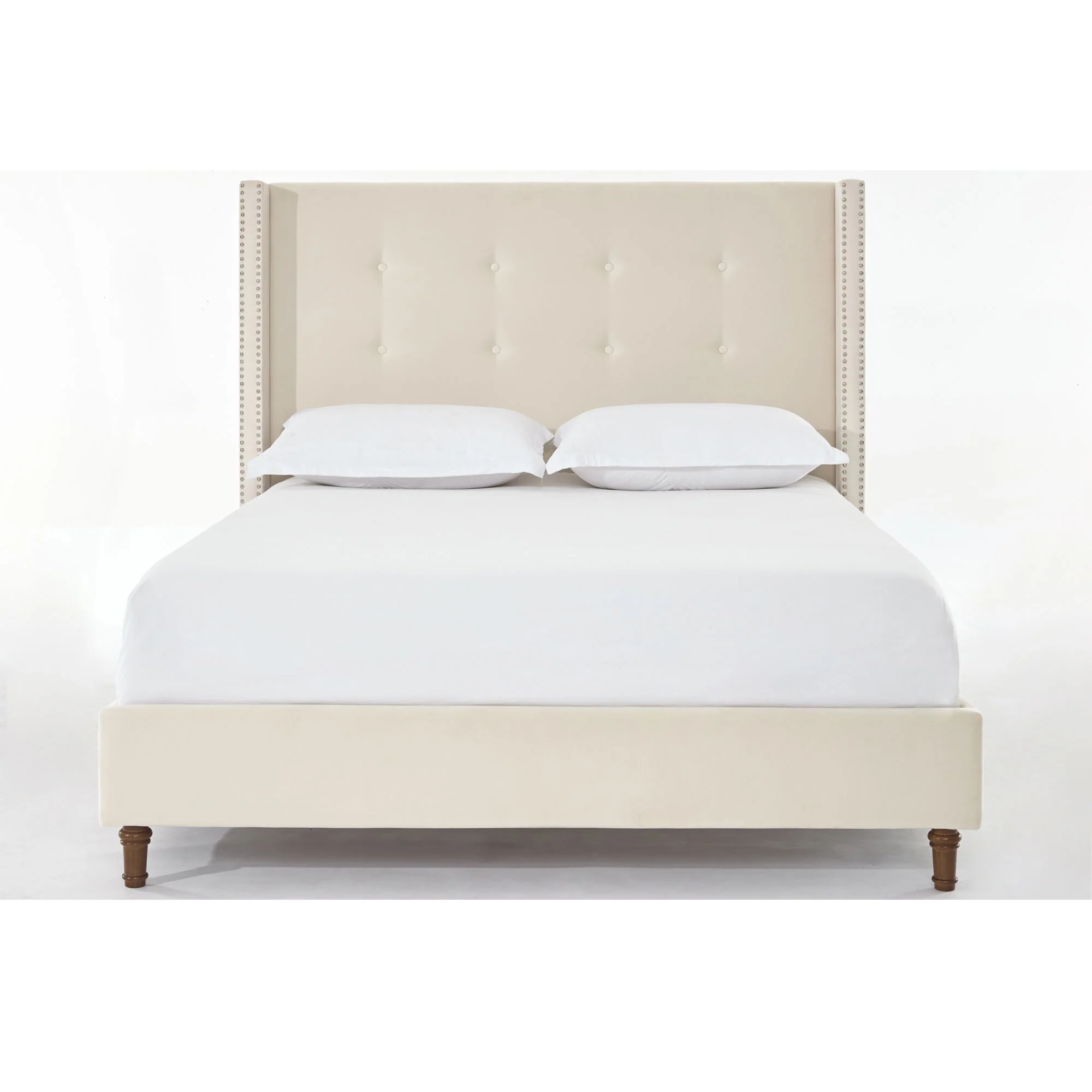 Peyton - Upholstered Bed With 54" High Headboard, Traditional Hand Buttoned Tufting - Image 36