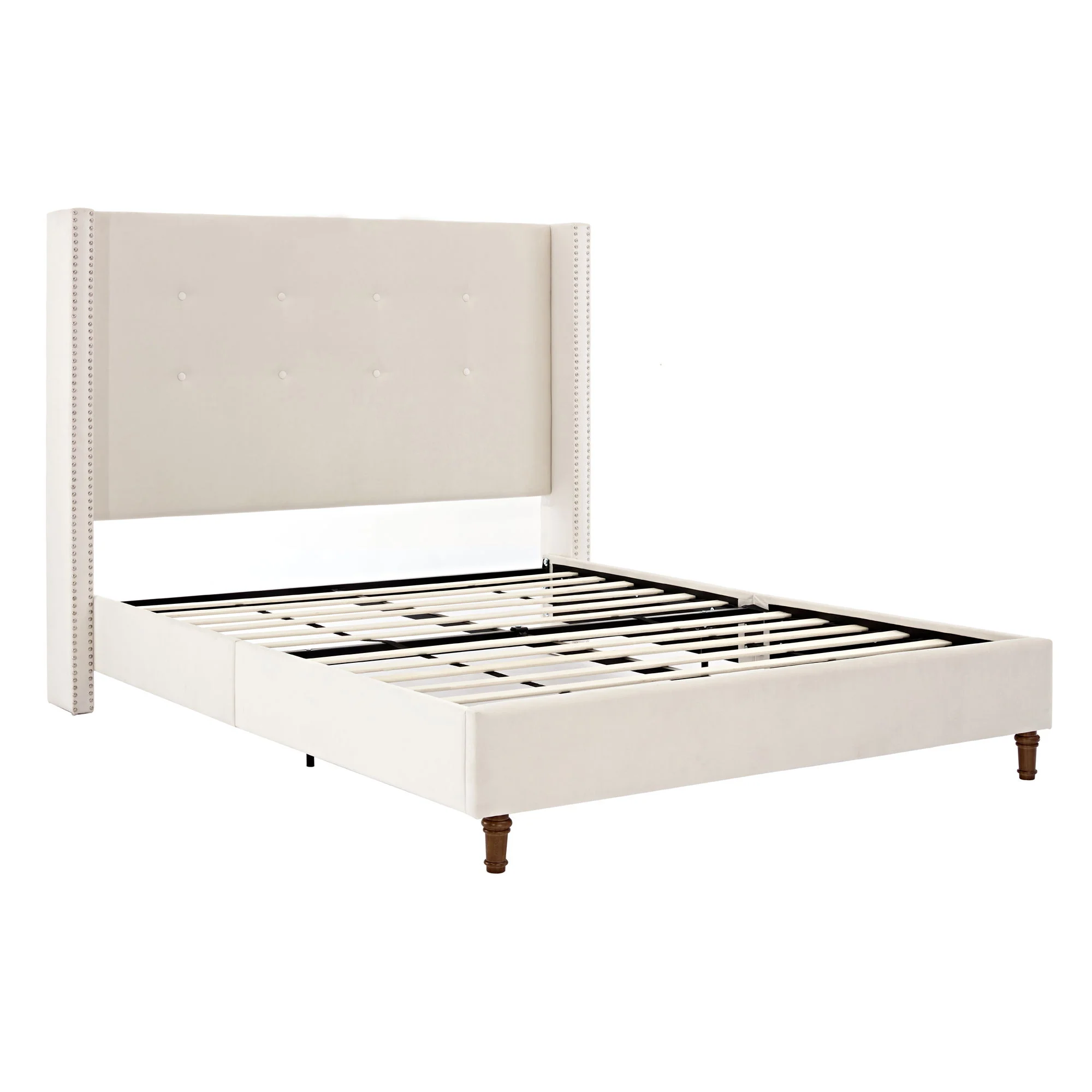 Peyton - Upholstered Bed With 54" High Headboard, Traditional Hand Buttoned Tufting - Image 46