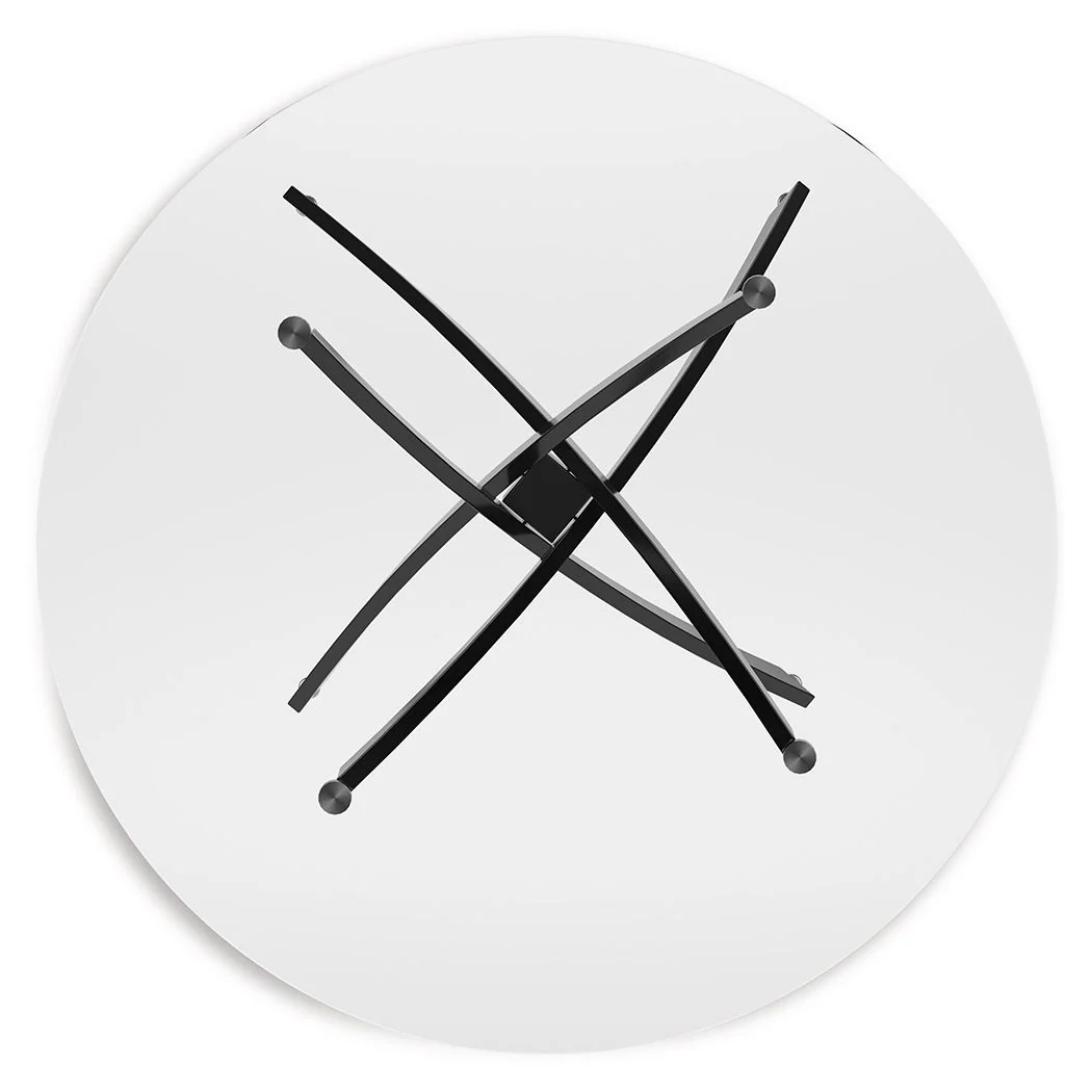 Pharwynn - Round Dining Room Table - Black - Image 6