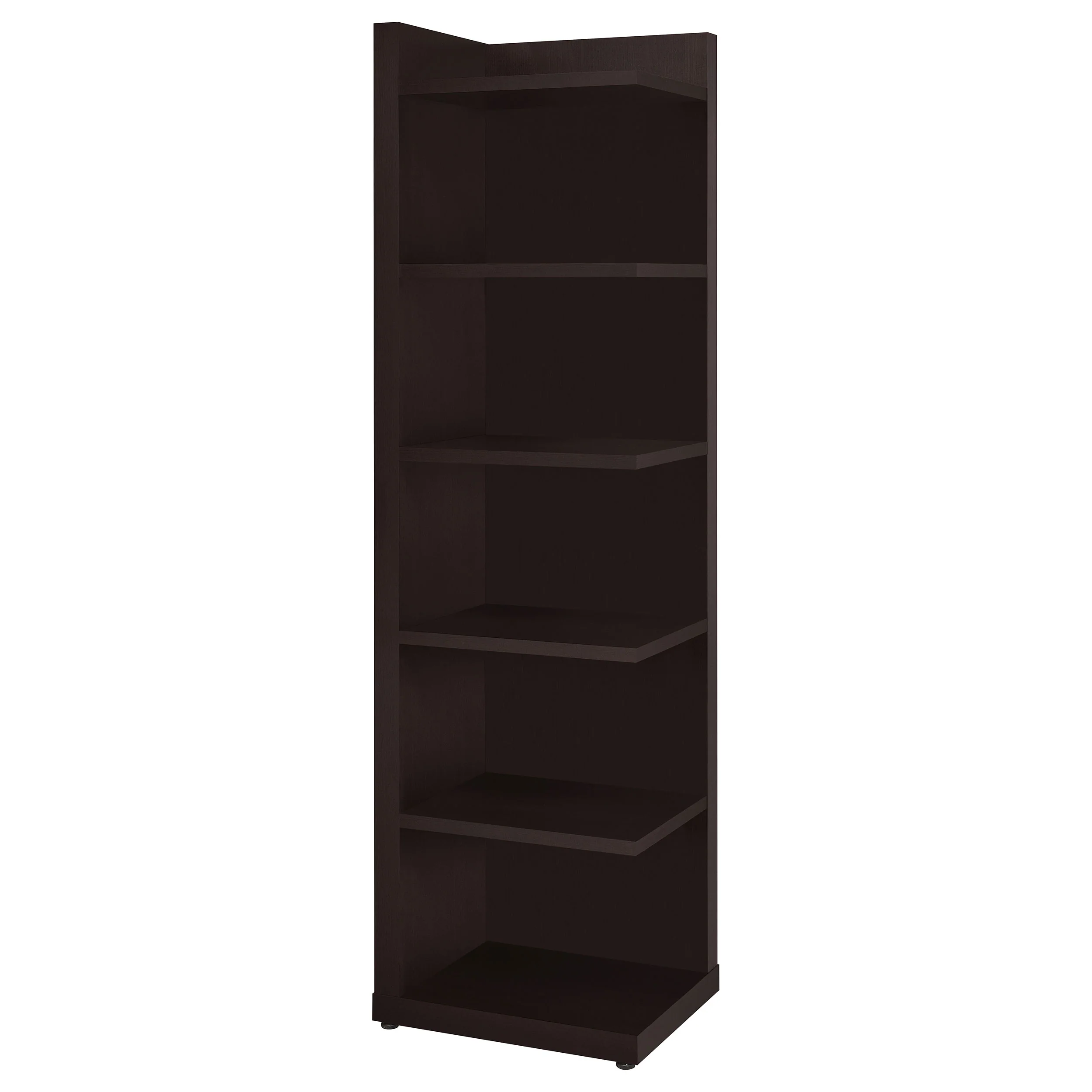 Alder - 6-Shelf Corner Bookcase - Cappuccino - Image 10