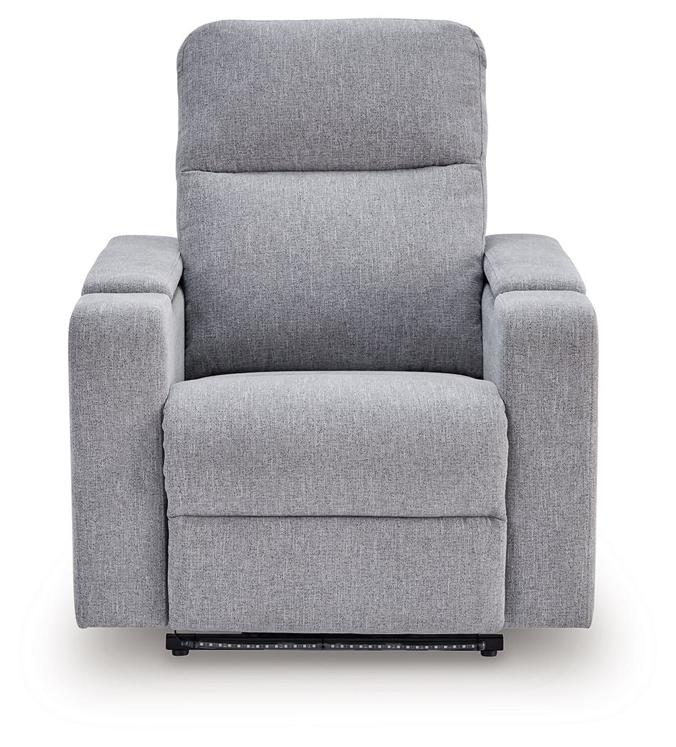 Pineland - Glider Power Recliner With Audio System - Pewter - Image 8