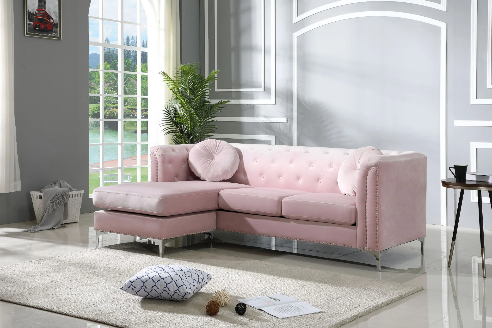 Pompano - Micro Suede Sofa Chaise - Image 2
