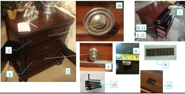 Porter - Two Drawer Night Stand - Dark Brown - Image 2