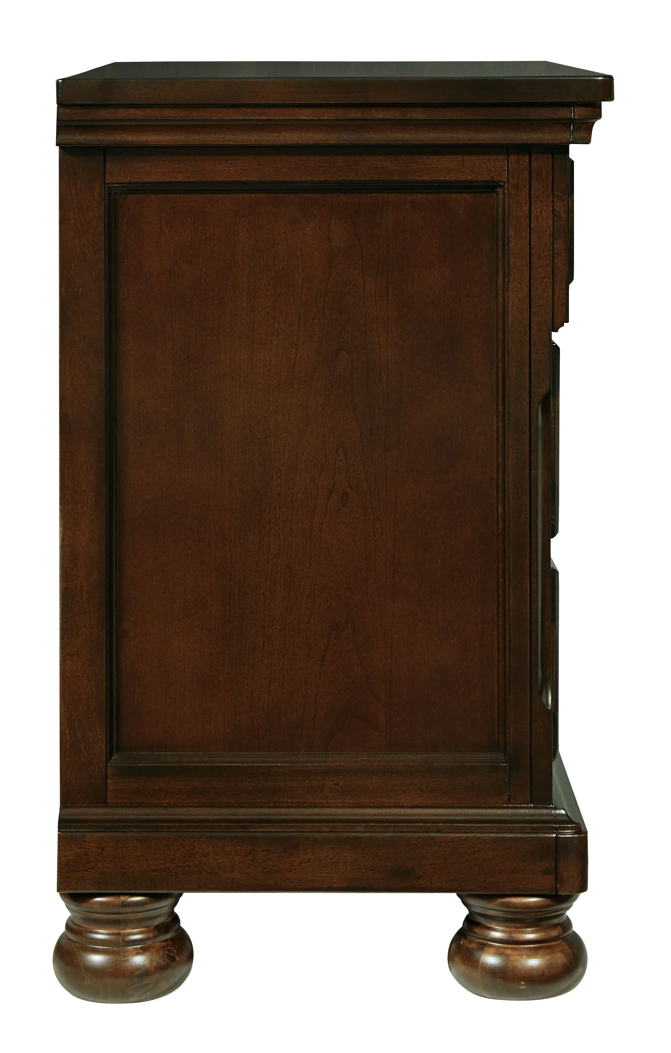 Porter - Two Drawer Night Stand - Dark Brown - Image 6