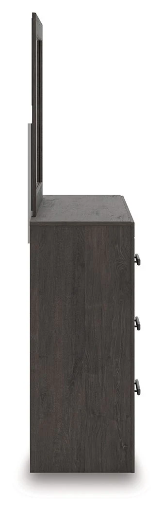 Prendonea - Dresser and Mirror - Charcoal - Image 5