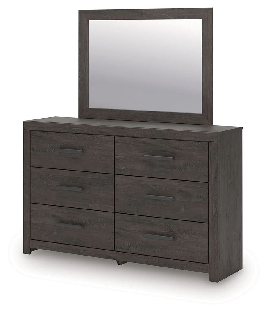 Prendonea - Dresser and Mirror - Charcoal - Image 6