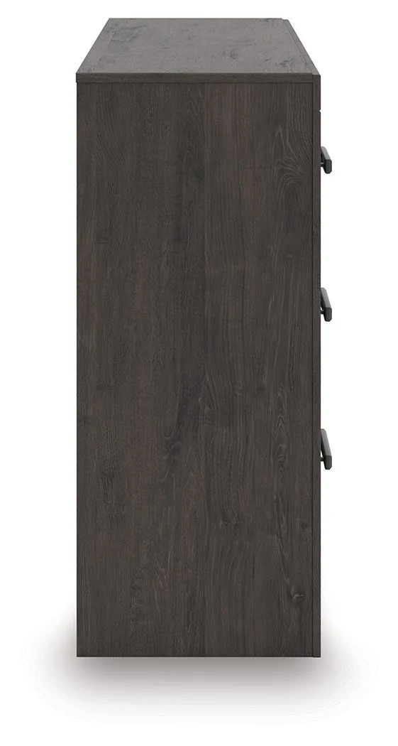 Prendonea - Six Drawer Dresser - Charcoal - Image 2