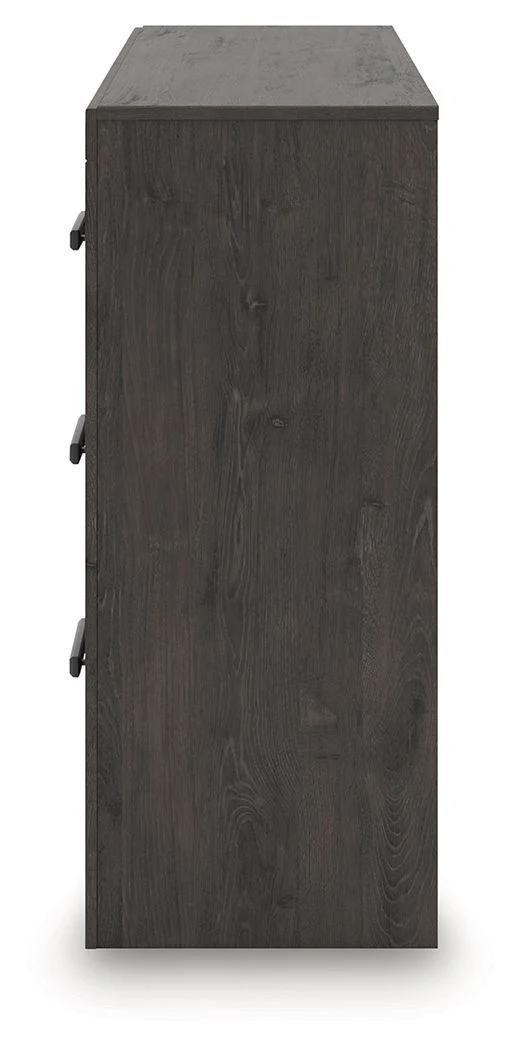 Prendonea - Six Drawer Dresser - Charcoal - Image 6