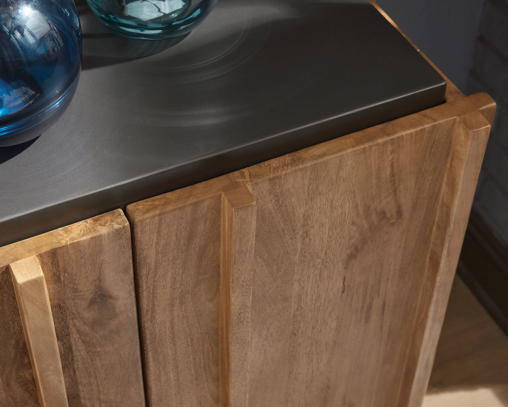 Quintavious - Accent Cabinet - Brown / Charcoal - Image 3