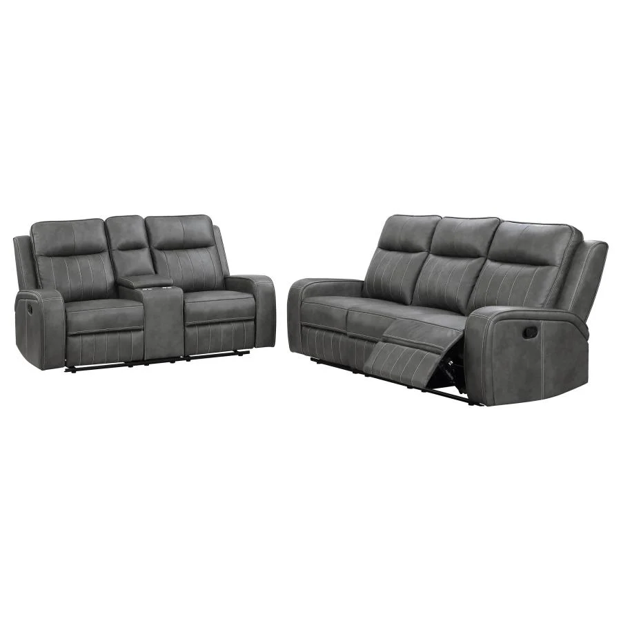 Raelynn - Upholstered Reclining Sofa Set - Image 6