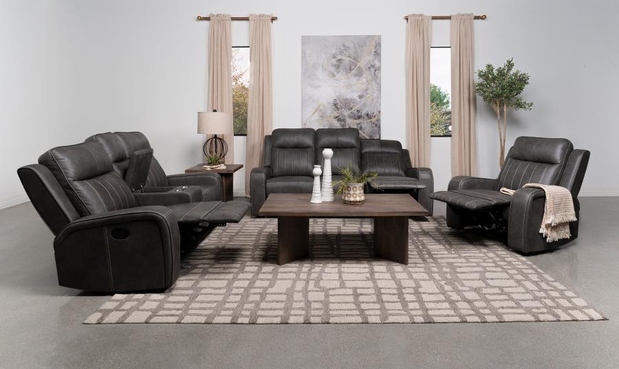 Raelynn - Upholstered Track Arm Recliner - Image 23