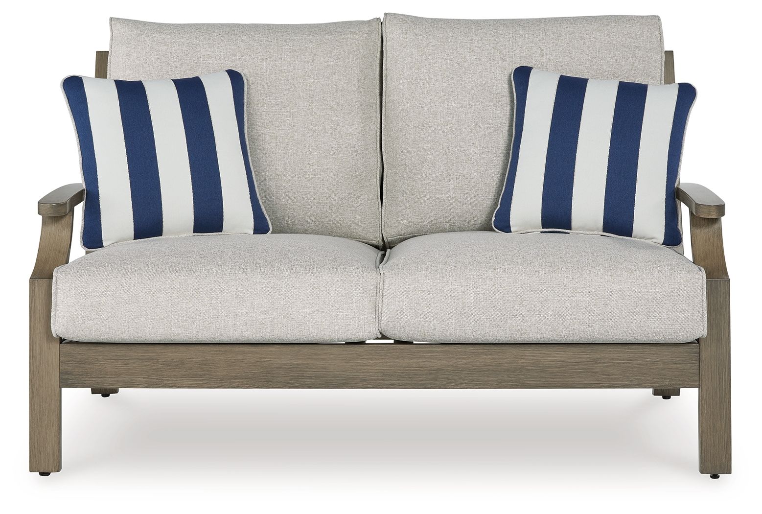 Rainier Ranch - Loveseat With Cushion - Brown / Beige - Image 2