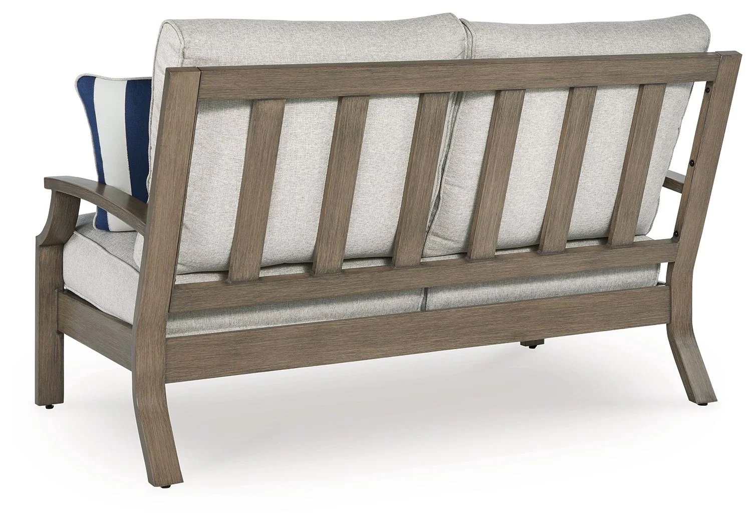 Rainier Ranch - Loveseat With Cushion - Brown / Beige - Image 3