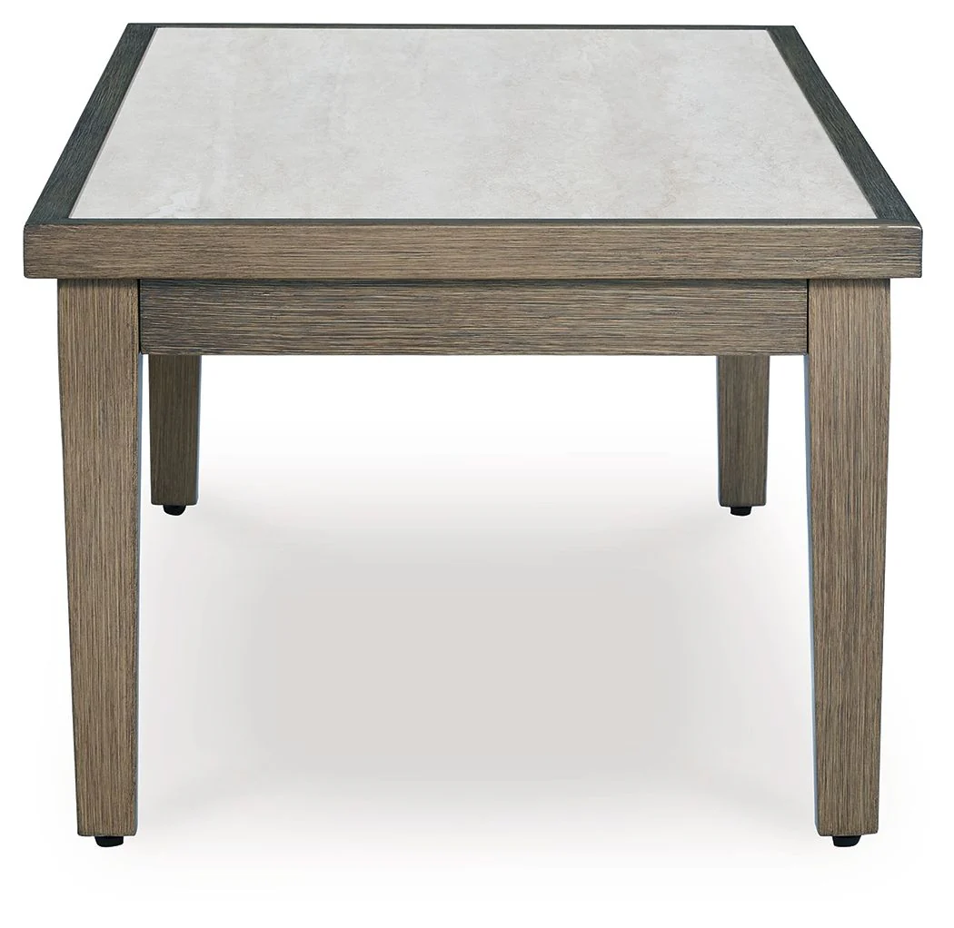 Rainier Ranch - Rectangular Cocktail Table - Brown / Beige - Image 2
