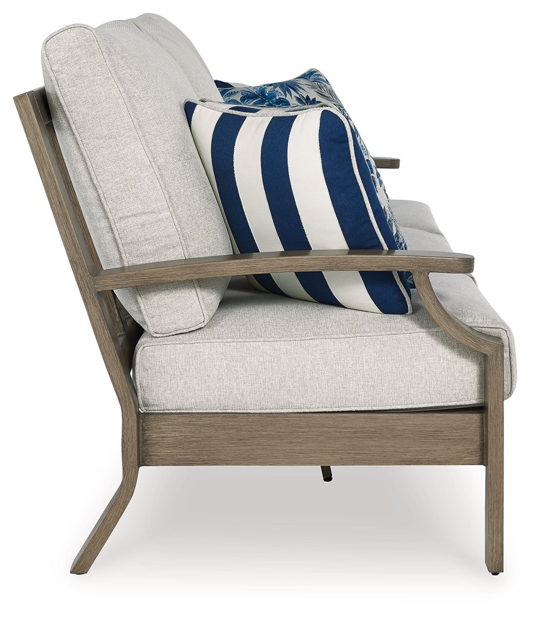 Rainier Ranch - Sofa With Cushion - Brown / Beige - Image 7