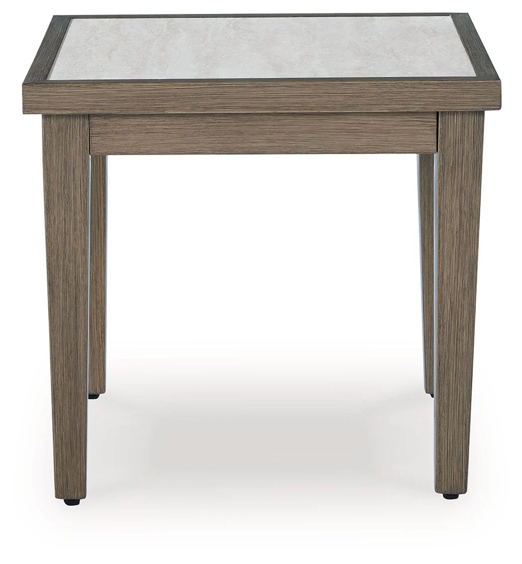 Rainier Ranch - Square End Table - Brown / Beige - Image 3