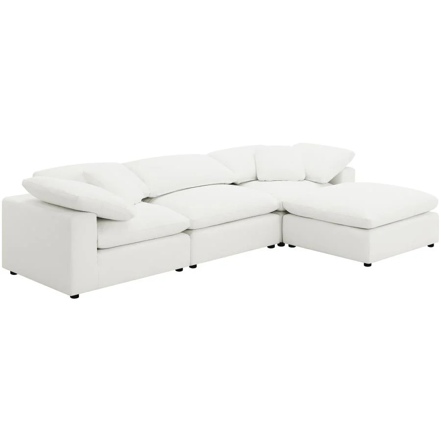 Raleigh - Boucle Upholstered Armless Chair - Ivory - Image 13