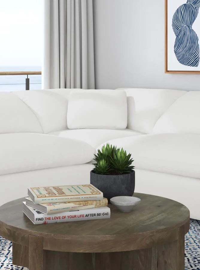 Raleigh Boucle Upholstered Corner Chair