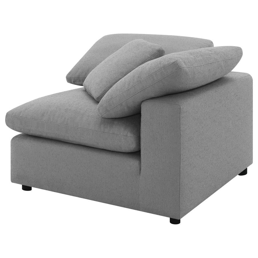 Raleigh Boucle Upholstered Corner Chair - Image 10