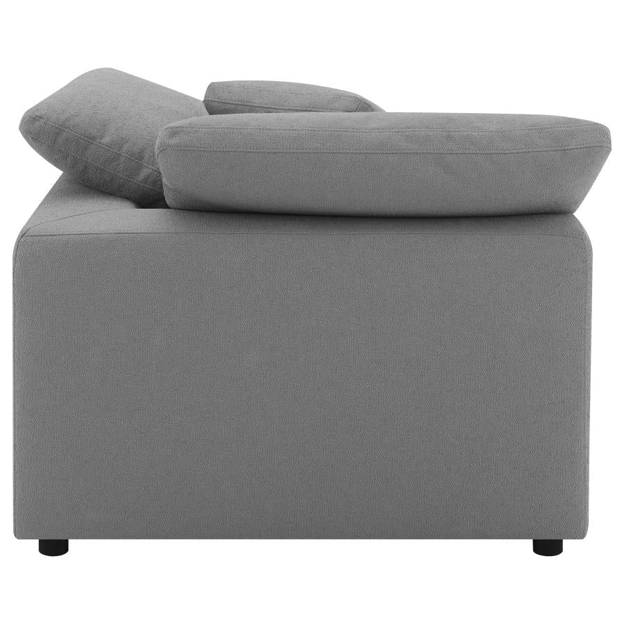 Raleigh Boucle Upholstered Corner Chair - Image 16