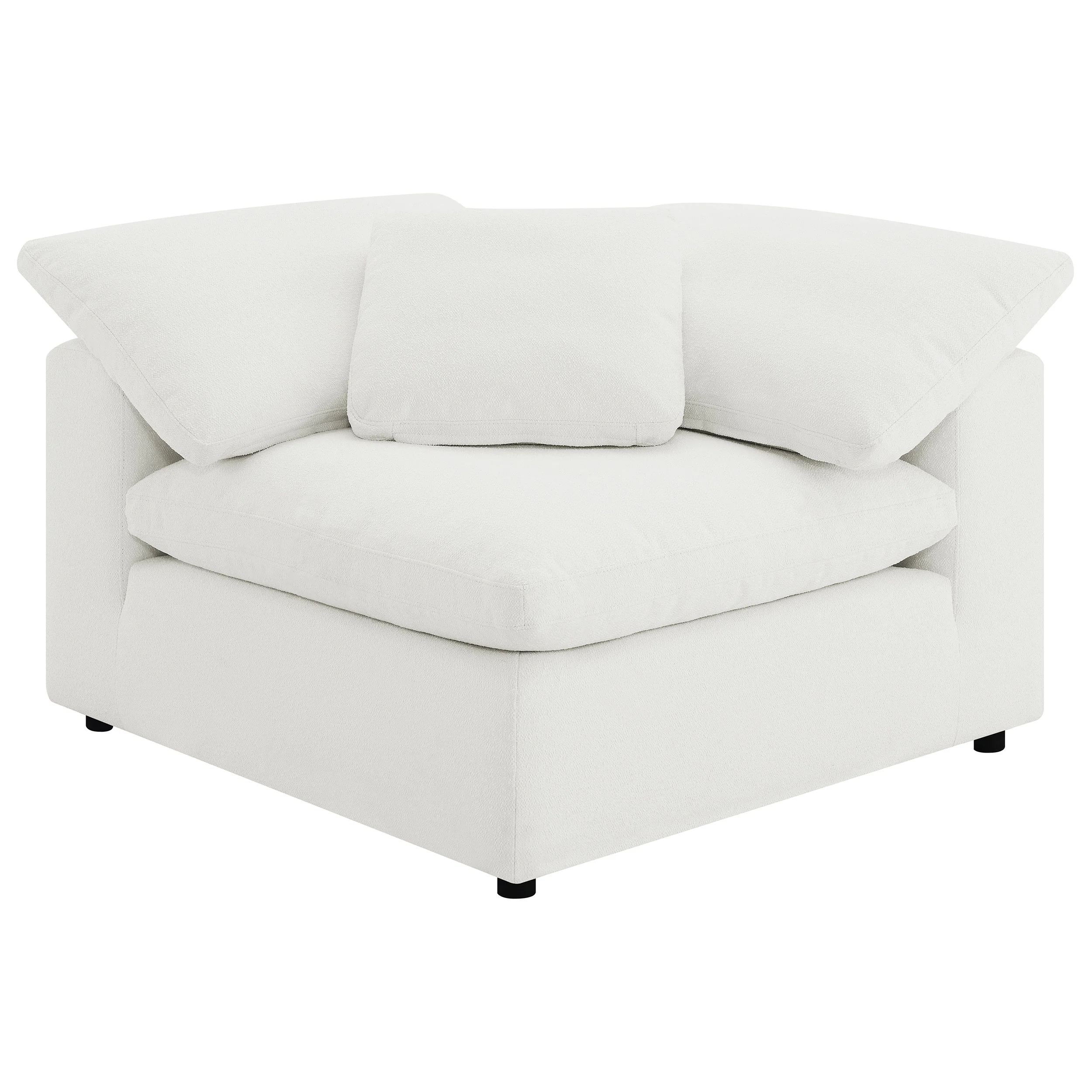 Raleigh Boucle Upholstered Corner Chair - Image 29