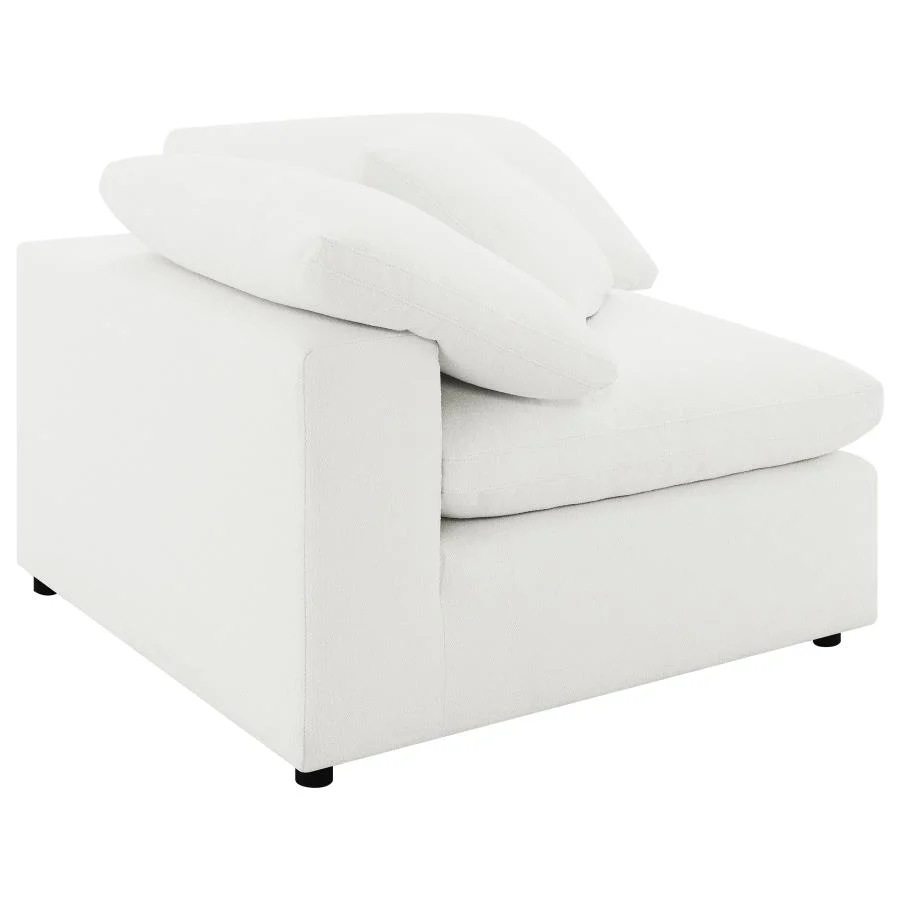 Raleigh Boucle Upholstered Corner Chair - Image 3